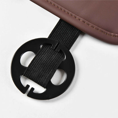Luxus SeatSkin™ Housses de Siège en Similicuir à Motif Losanges | Marron Caramel