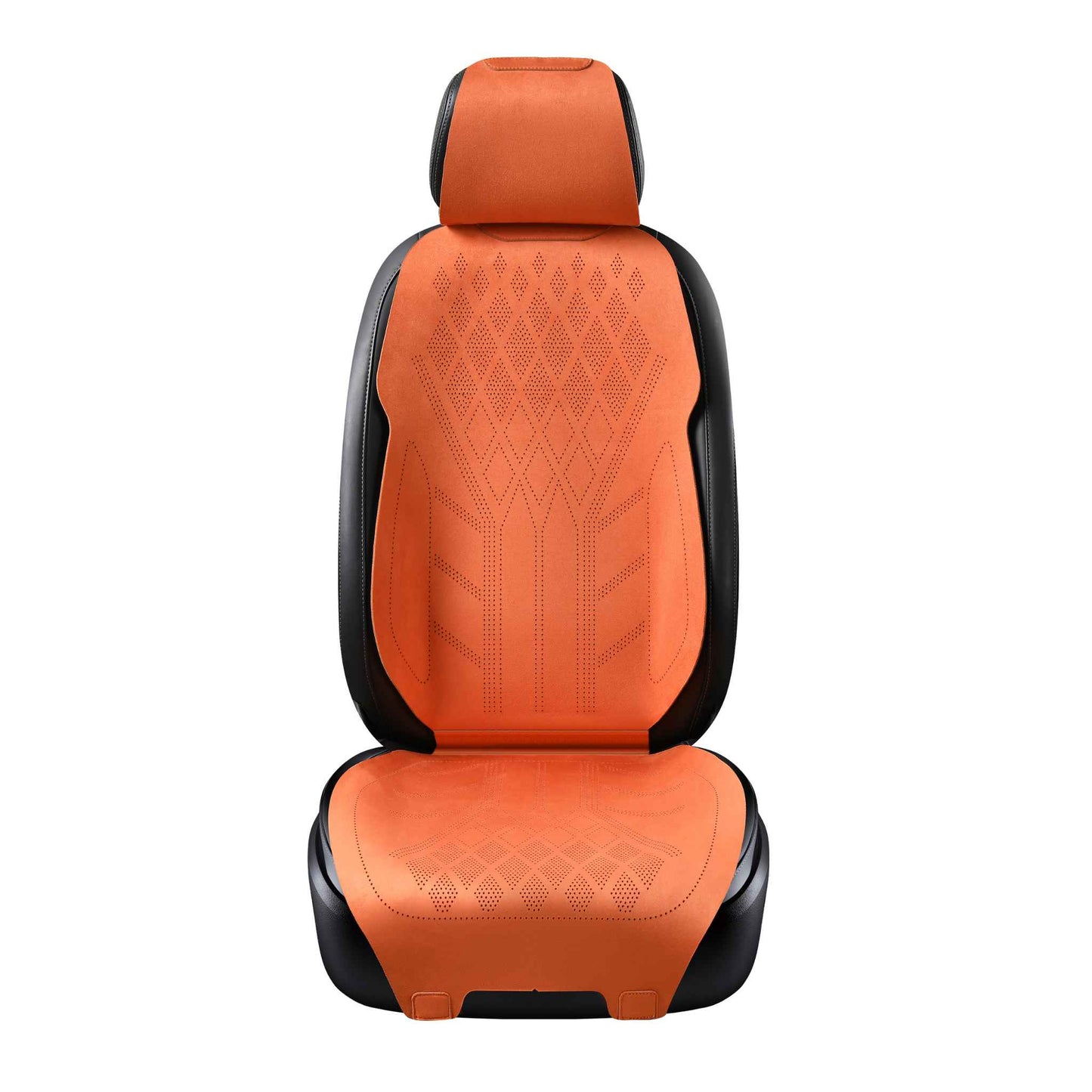 Luxus SeatSkin™ Housses de Siège en Suédine à Motif Losanges | Orange Lava