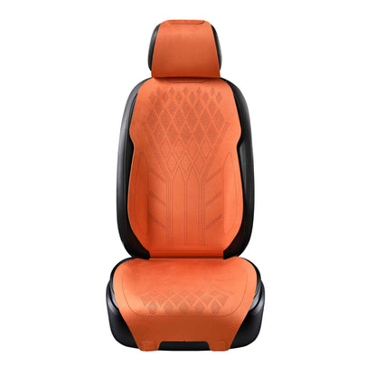Luxus SeatSkin™ Housses de Siège en Suédine à Motif Losanges | Orange Lava
