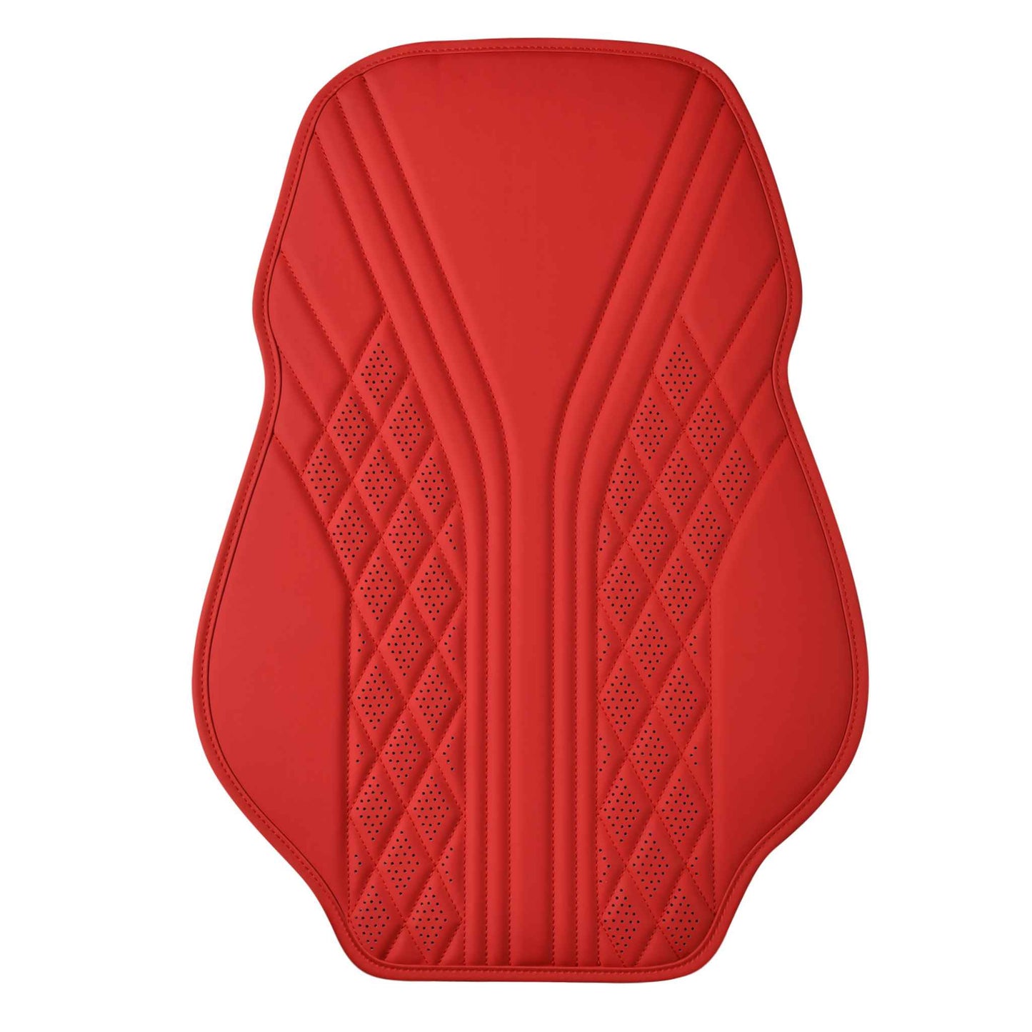 Luxus SeatSkin™ Housses de Siège en Similicuir à Motif Hybride | Marron Caramel