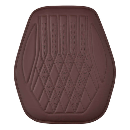 Luxus SeatSkin™ Housses de Siège en Similicuir à Motif Losanges | Marron Caramel