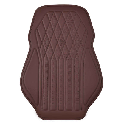 Luxus SeatSkin™ Housses de Siège en Similicuir à Motif Losanges | Marron Chocolat