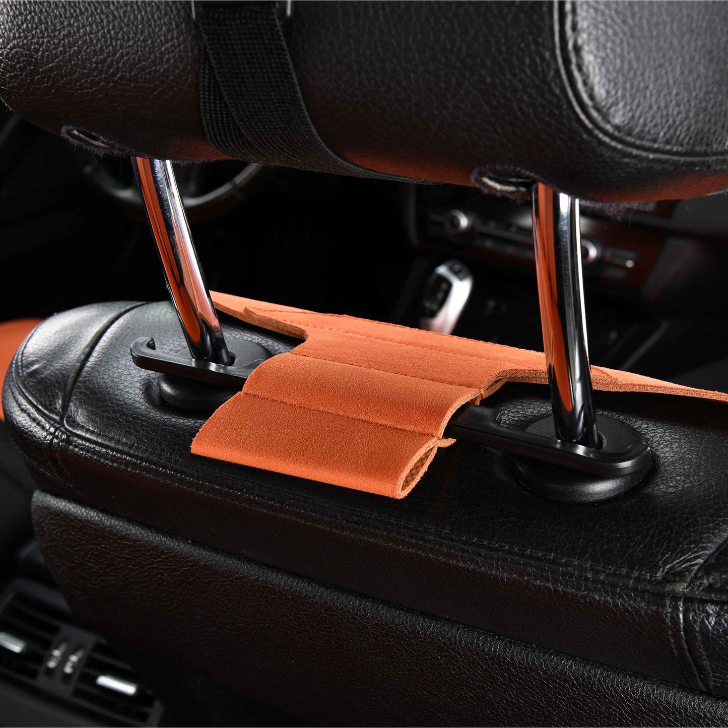 Luxus SeatSkin™ Housses de Siège en Suédine à Motif Losanges | Orange Lava
