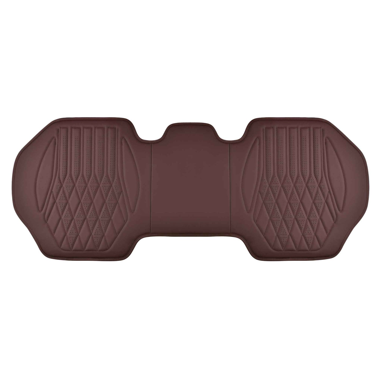 Luxus SeatSkin™ Housses de Siège en Similicuir à Motif Losanges | Marron Chocolat