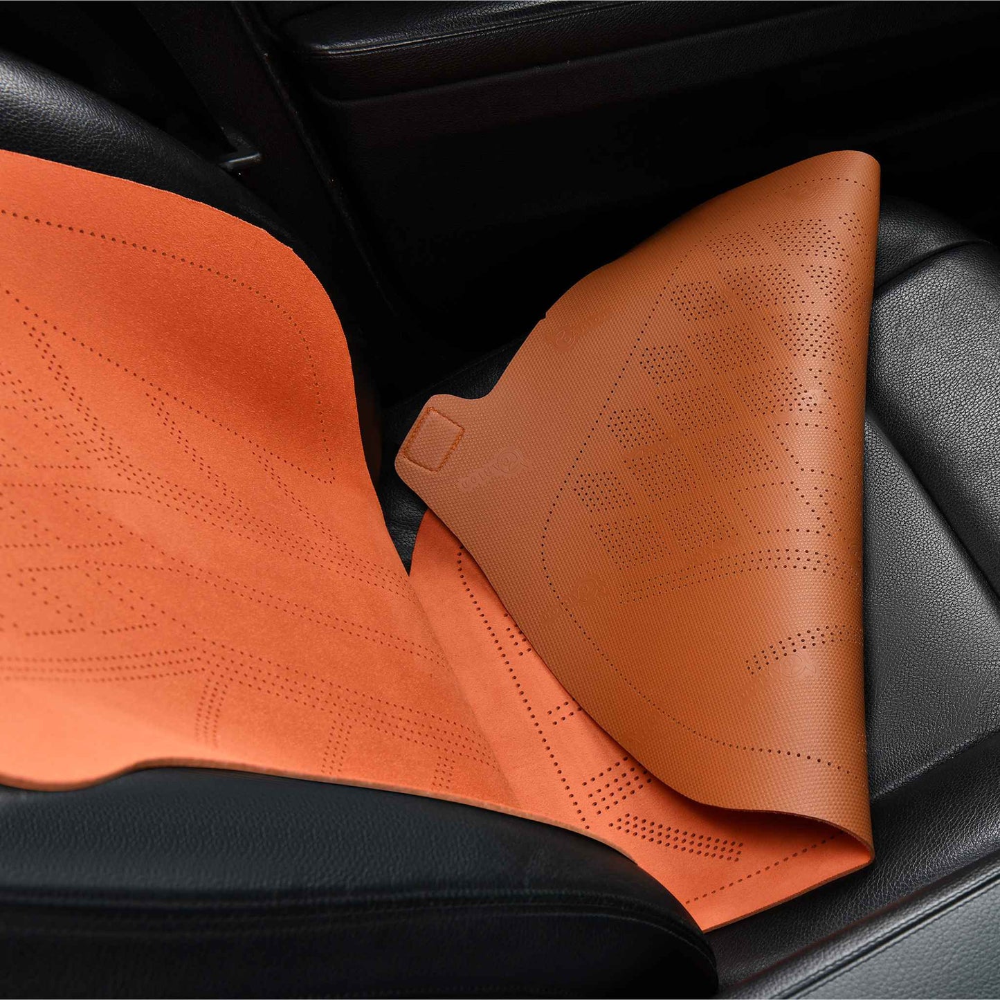 Luxus SeatSkin™ Housses de Siège en Suédine à Motif Losanges | Marron Chocolat