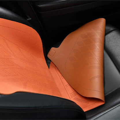 Luxus SeatSkin™ Housses de Siège en Suédine à Motif Losanges | Marron Chocolat