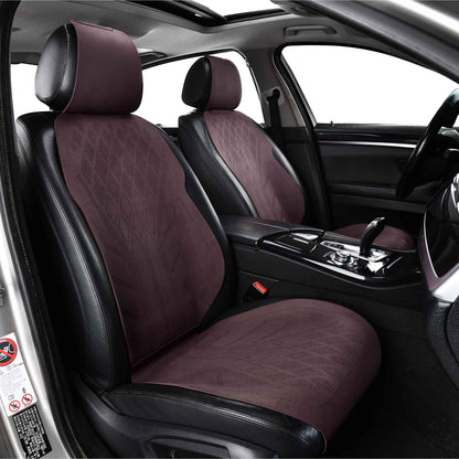 Luxus SeatSkin™ Housses de Siège en Suédine à Motif Losanges | Marron Chocolat