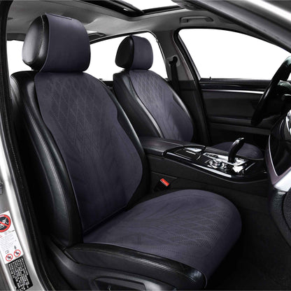 Luxus SeatSkin™ Housses de Siège en Suédine à Motif Losanges | Noir