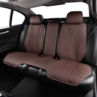 Luxus SeatSkin™ Housses de Siège en Similicuir à Motif Hybride | Marron Chocolat