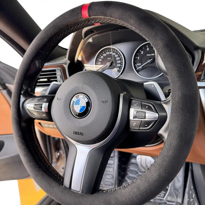 Couvre Volant Complet en Alcantara - Nero