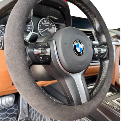 Couvre Volant Complet en Alcantara - Nero