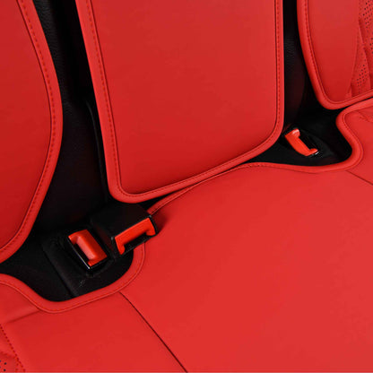 Luxus SeatSkin™ Housses de Siège en Similicuir à Motif Hybride | Beige Crème