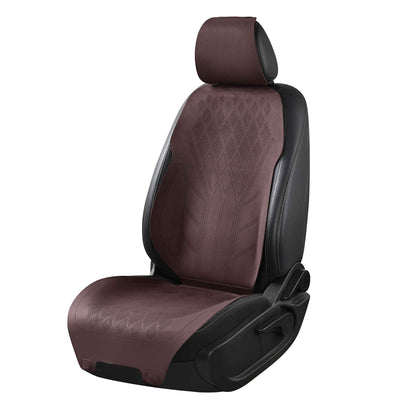 Luxus SeatSkin™ Housses de Siège en Suédine à Motif Losanges | Marron Chocolat