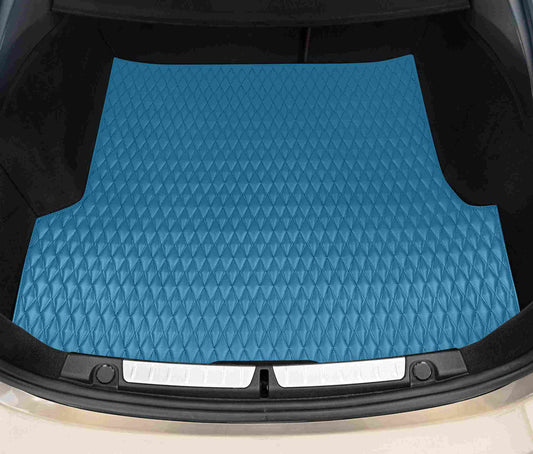 Tapis de Coffre Premium Sur Mesure | Motif Double Losange | Bleu Ciel