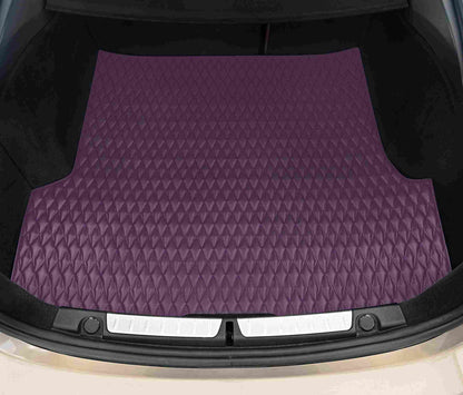 Tapis de Coffre Premium Sur Mesure | Motif Double Losange | Violet Nocturne