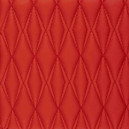 Tapis de Sol Premium Sur Mesure en 3D | Motif Double Losange | Rouge Ferrari