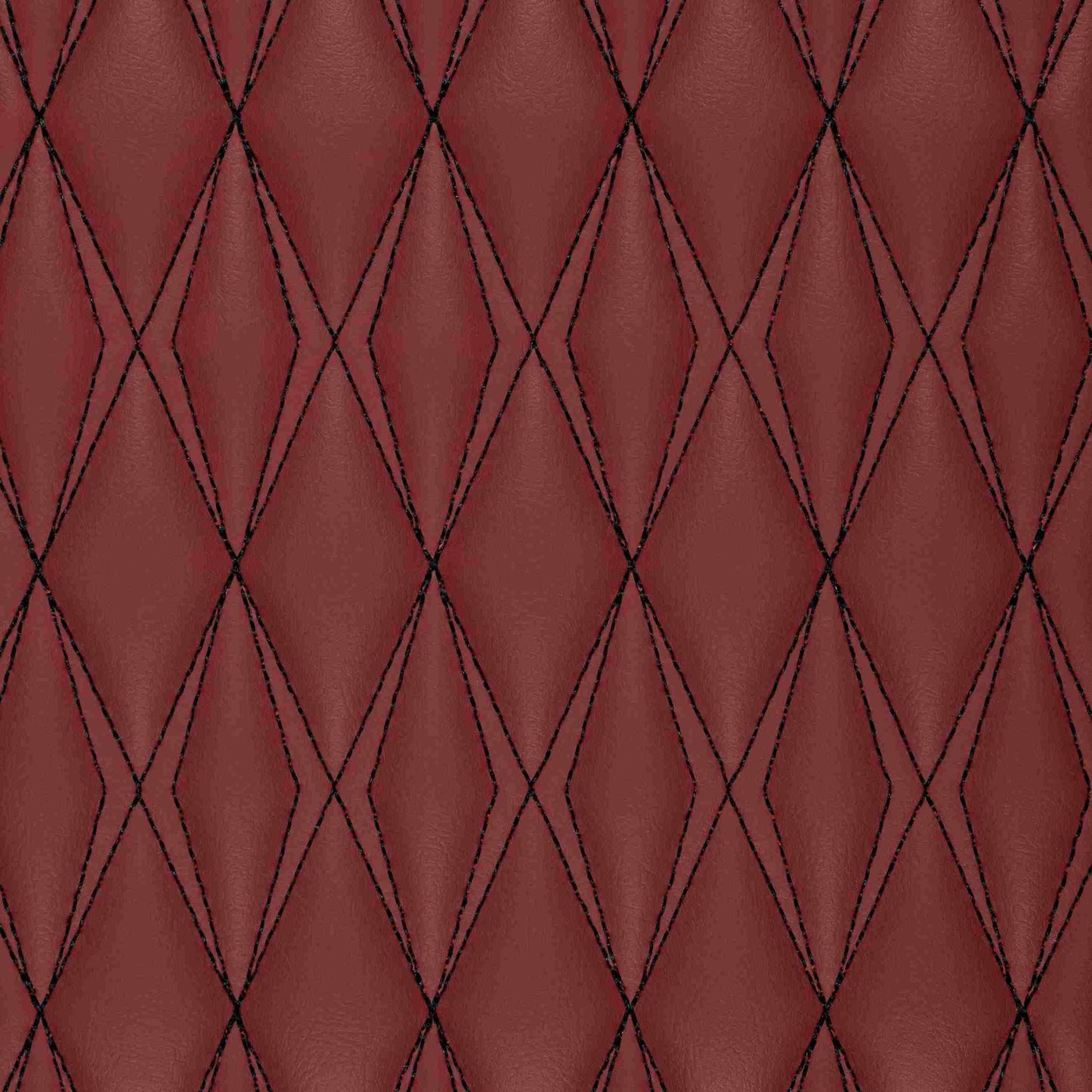 Tapis de Sol Premium Sur Mesure en 3D | Motif Double Losange | Rouge Bordeaux